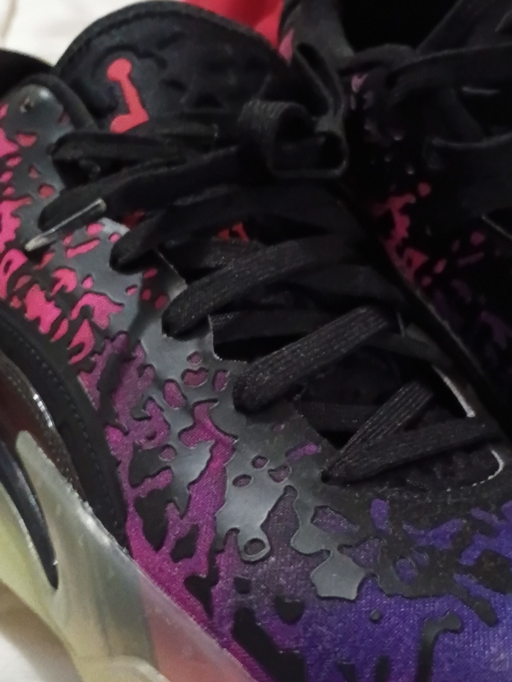 Nike Black and Purple Women's Athletic Like New Shoes